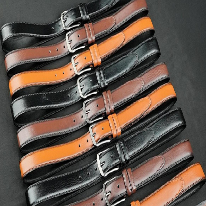 Mens Black Leather Belt