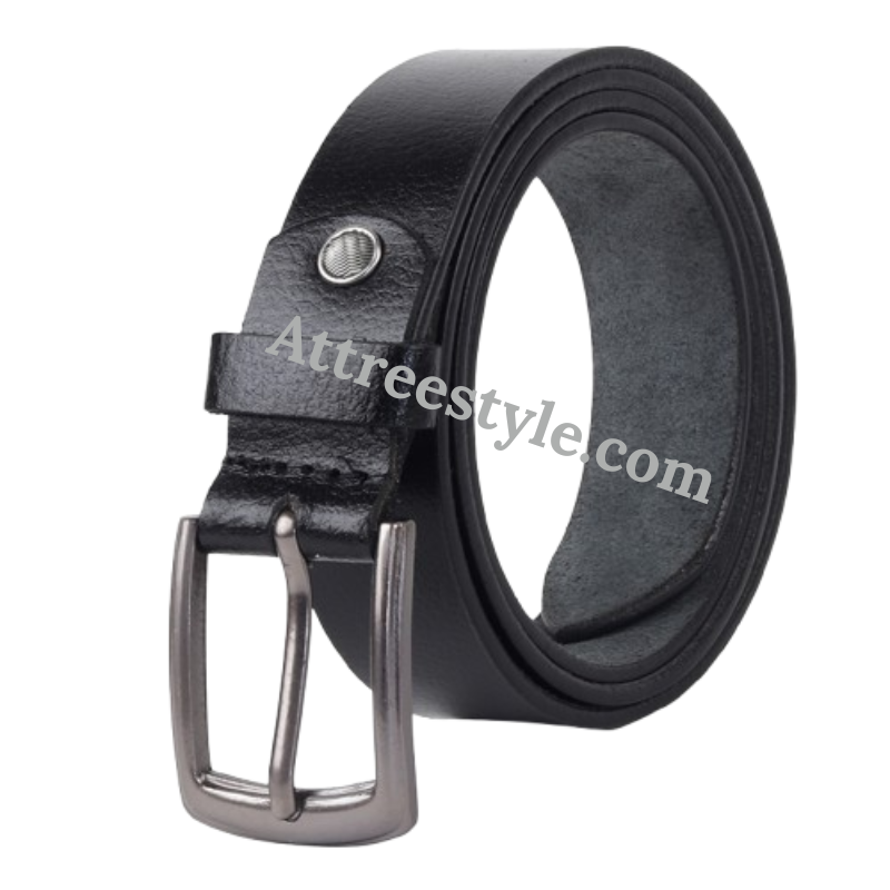 Mens Black Leather Belt