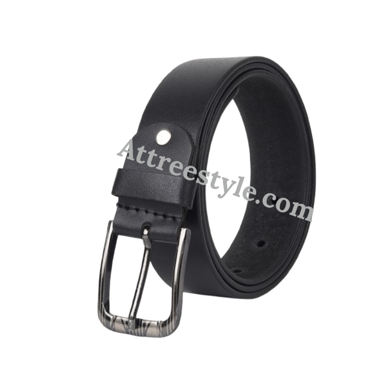 Mens Black Leather Belt