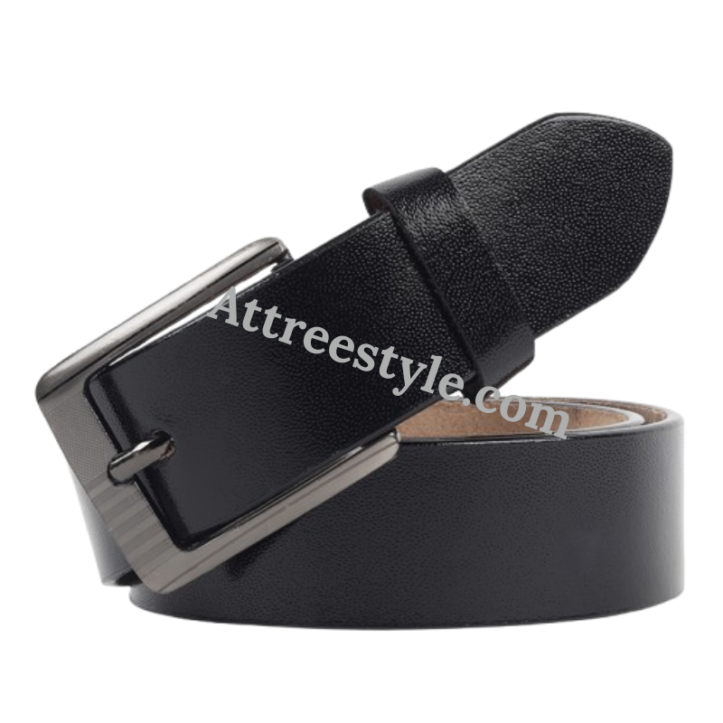 Mens Black Leather Belt