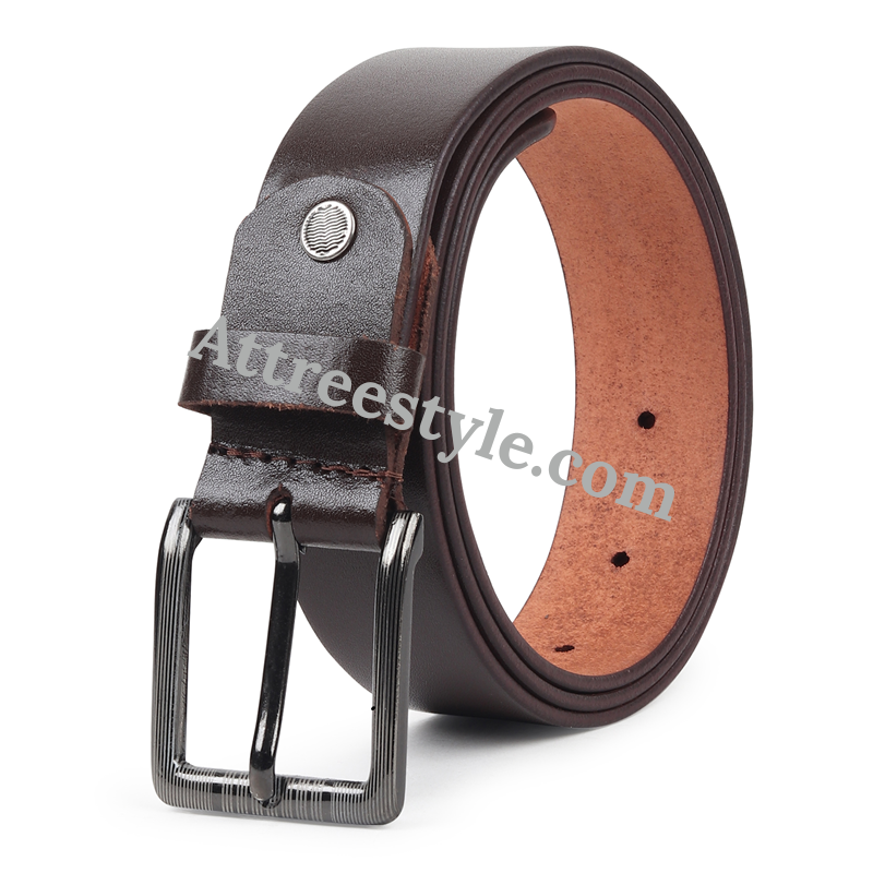 Mens Black Leather Belt