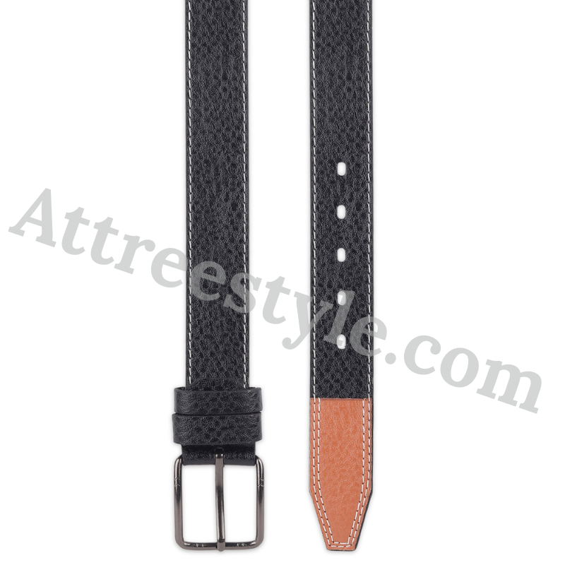 Mens Black Leather Belt