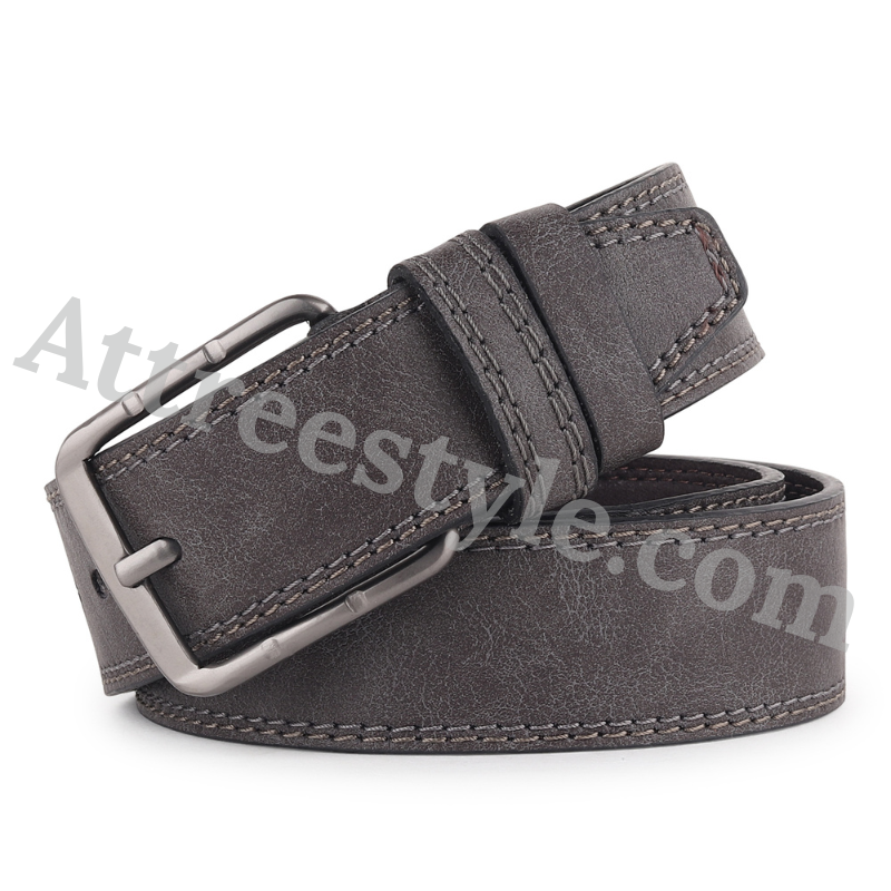 Mens Black Leather Belt