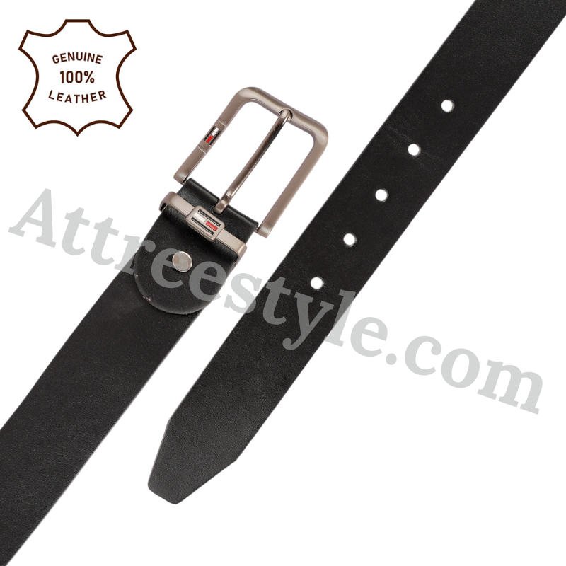 Mens Black Leather Belt