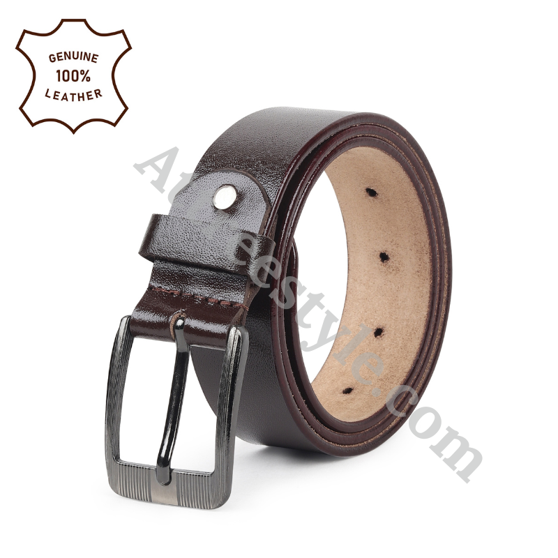 Mens Black Leather Belt