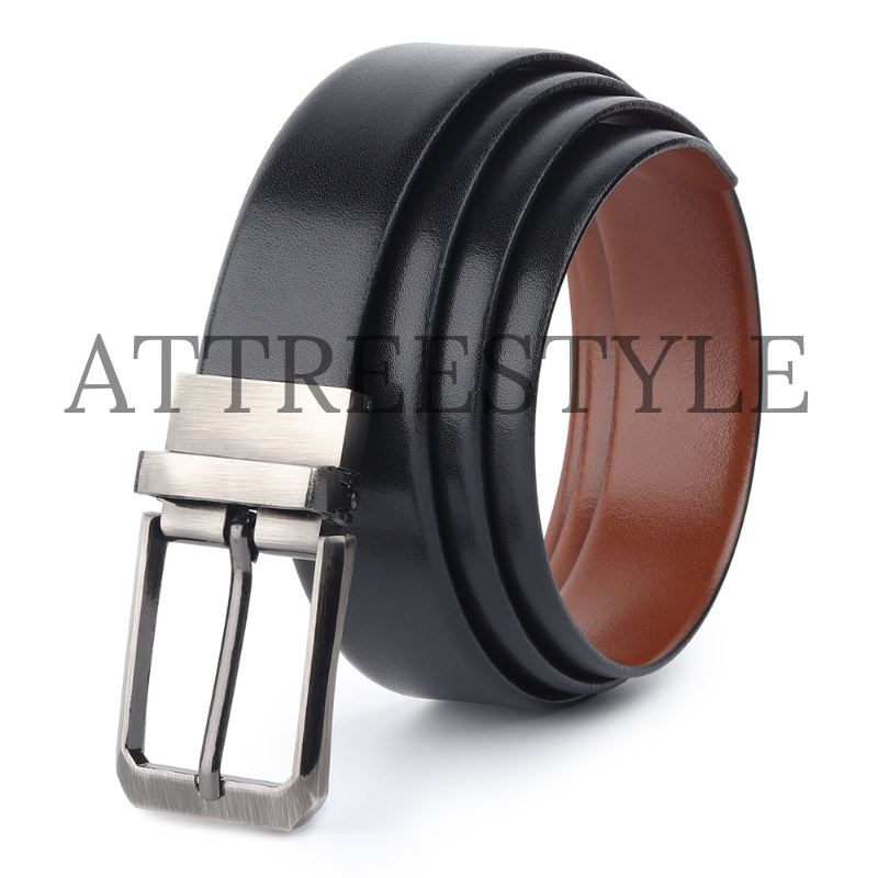 Mens Black Leather Belt