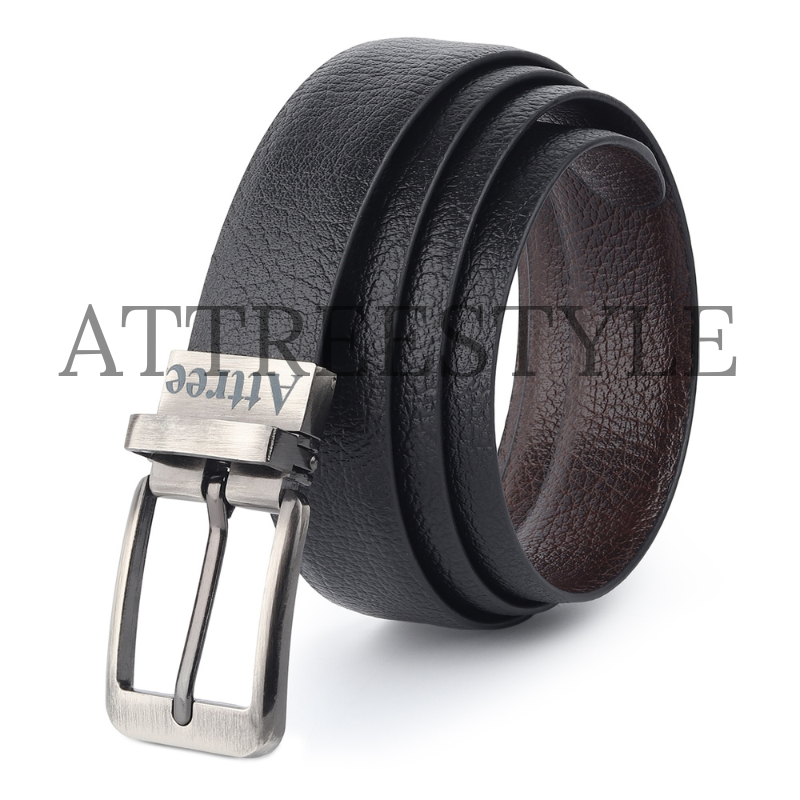 Mens Black Leather Belt