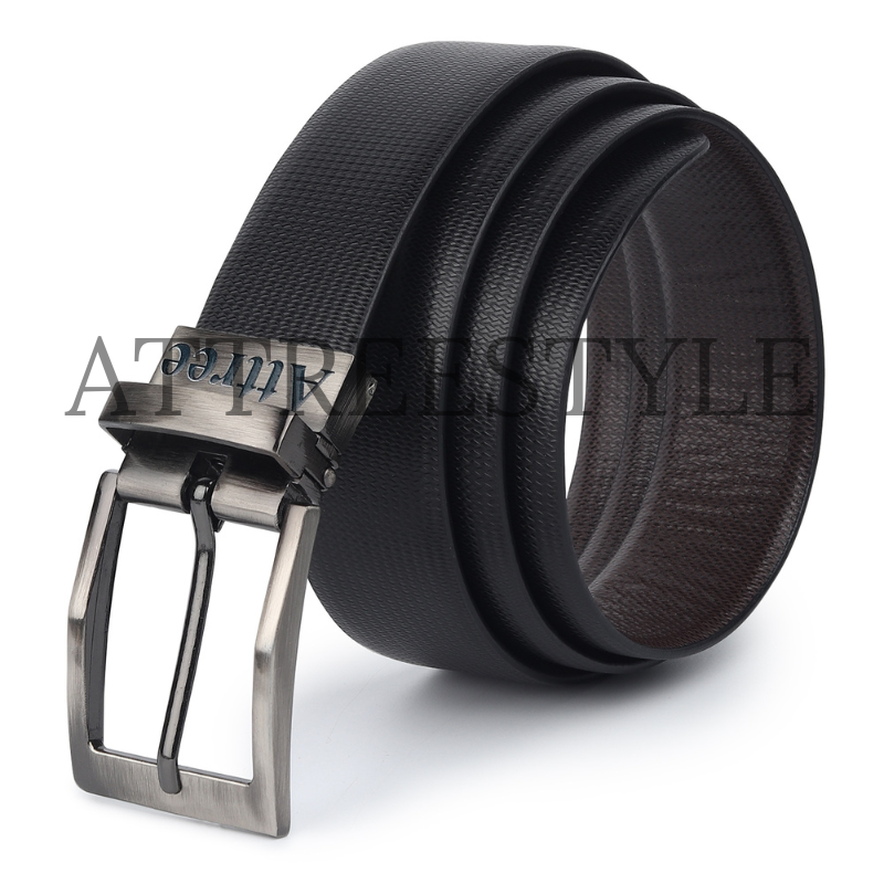 Mens Black Leather Belt