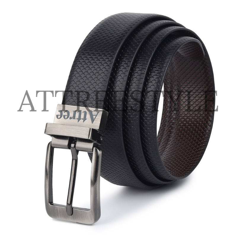Mens Black Leather Belt