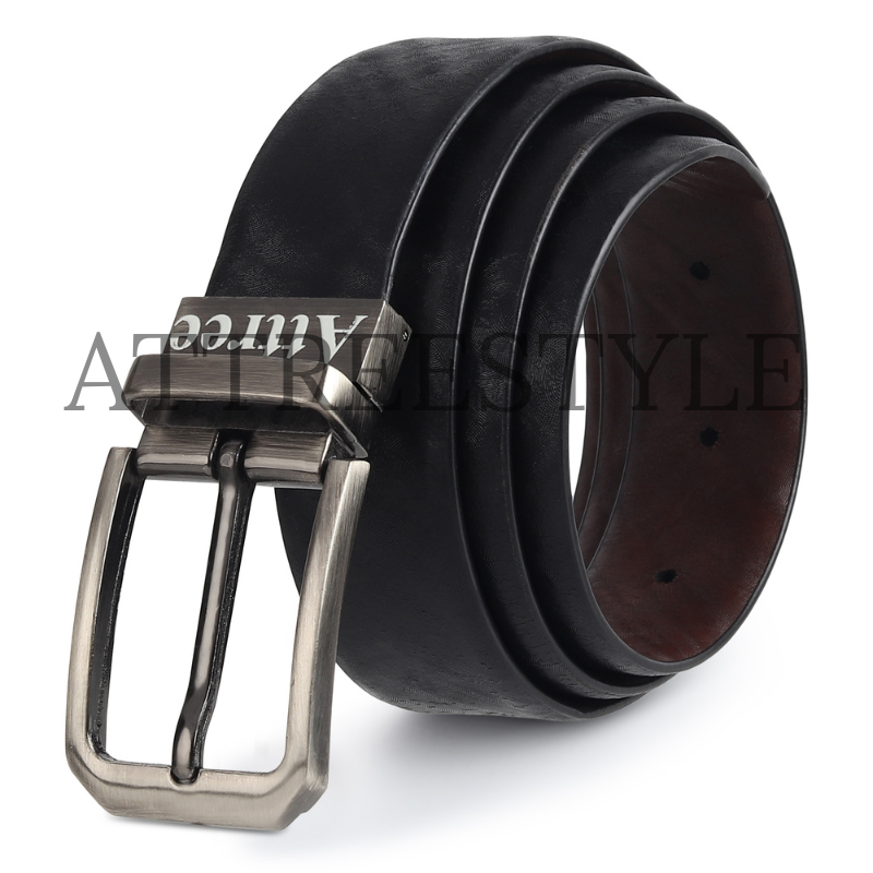 Mens Black Leather Belt