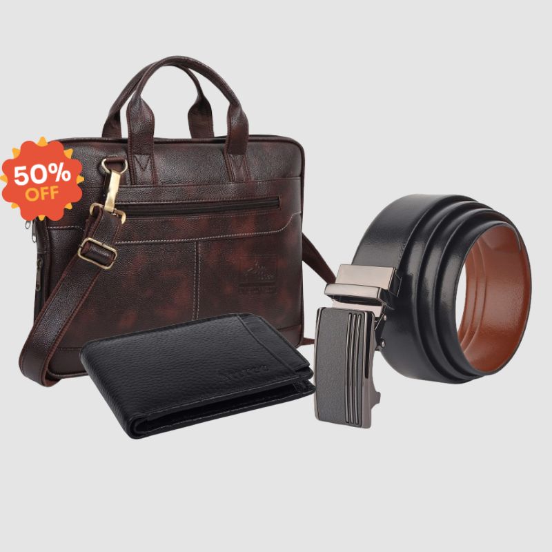 Mens Black Leather Belt