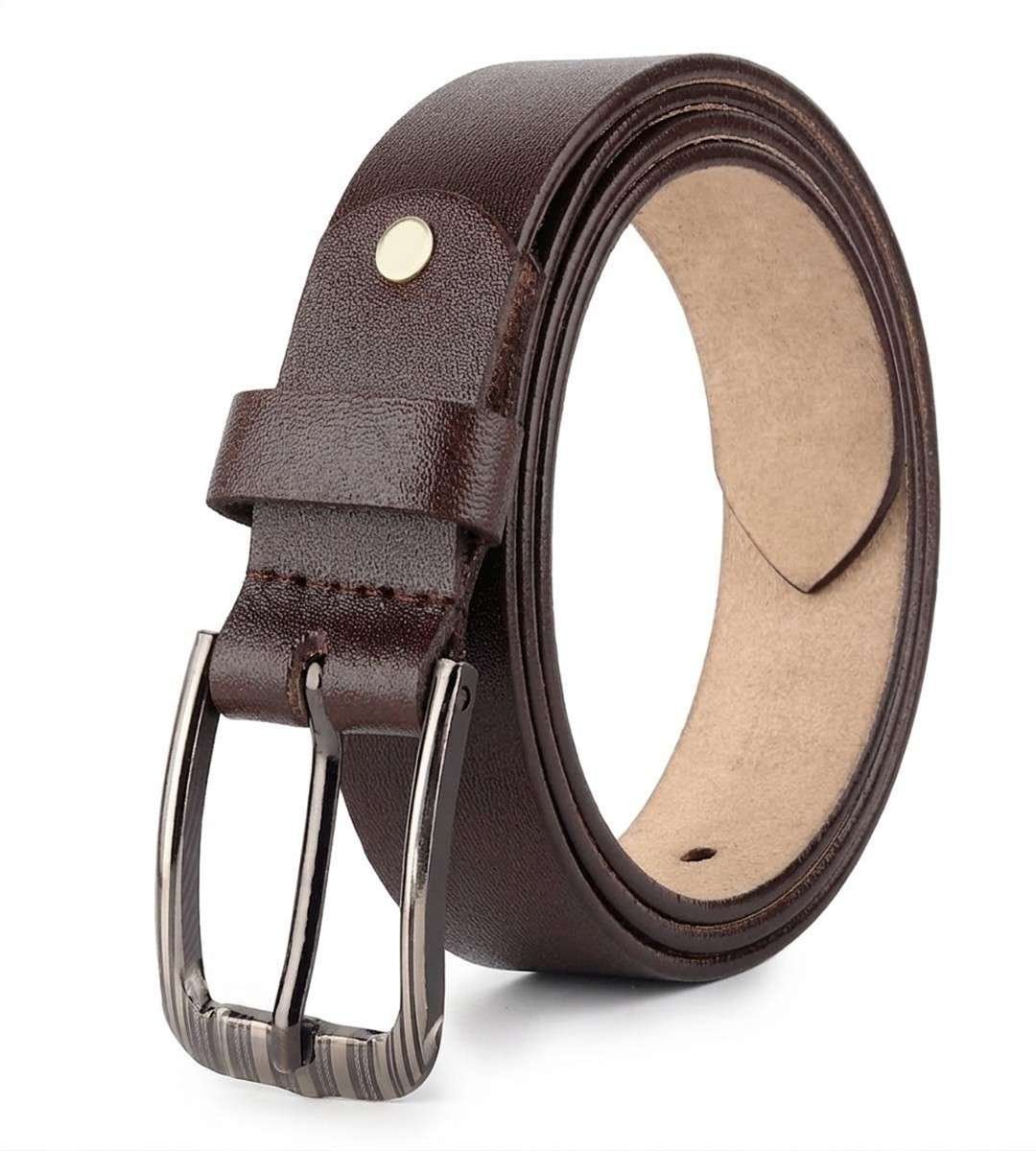 Attree Black Lines Formal Belt (ASK-215)BRN